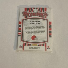 2025 Panini Donruss Rated Rookie Throwback Shedeur Sanders #2 Cleveland Browns