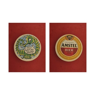 Amstel Kun je je Glas niet ergens anders... Brauerei Bierdeckel Bier
