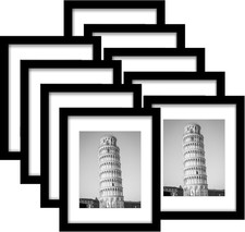 Picture Frame Set of 9 with Matting