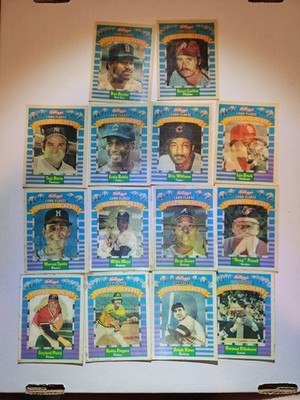 1991 Kelloggs Corn Flakes Baseball Greats Set Of 14 Cards - LP/MP