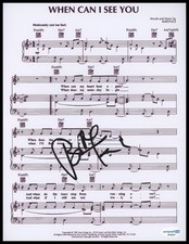 Babyface "When Can I See You" Singer AUTOGRAPH Signed 8.5x11 Sheet Music ACOA