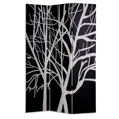 48'' X 72'' Multi Color Wood Canvas Tranquillity Screen