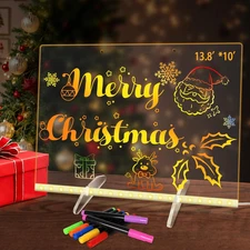 Led Note Board with 7 Colors, 13.8“X10” Lumiboard Led Drawing Board for Kids, 4 