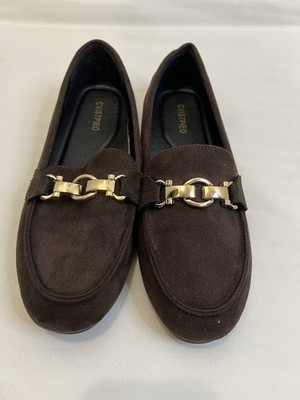 Cvistpieo Women Slip On Work Flats Penny Loafer Black Size 8.5 New