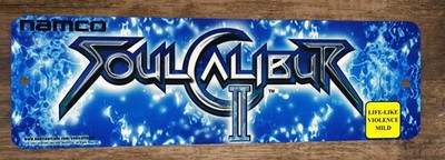 Soul Caliber II 2 Arcade Marquee 3x12 Metal Wall Sign