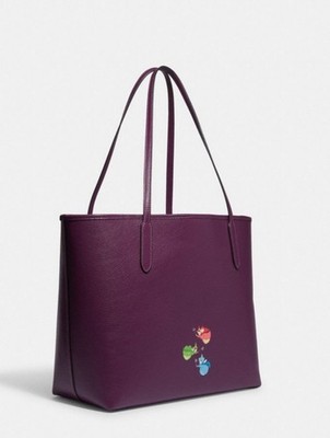 NWT COACH X Disney CC161 City Tote with Maleficent Sleeping Beauty