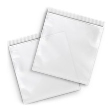 Clear Zipper Reclosable Plastic Storage Bag, 2 Mil, 5" x 5" - 1000 Pieces