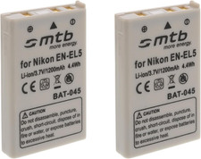 2X Batteria EN-EL5 Compatibile Con Nikon Coolpix P80, P90, P100, P500, P510, P50