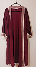 VINTAGE Christian Dior Monsieur Bathrobe Robe Burgundy Maroon Velour One Size
