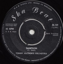 7 Tommy Mccooks Orchestra / Roy Sampson My Arms Are Waiting Jb139 Ska Beat