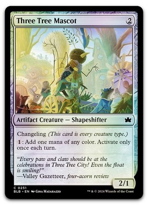 Three Tree Mascot #251 (Foil) (NM) Bloomburrow BLB Magic MTG