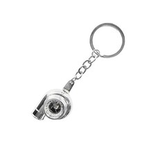 Car Turbo Keychain, Creative Charming Polished Small-glossy Silver