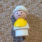 Fisher-Price Little People Farmer Figure White Hat Vintage Toy 1963-1996