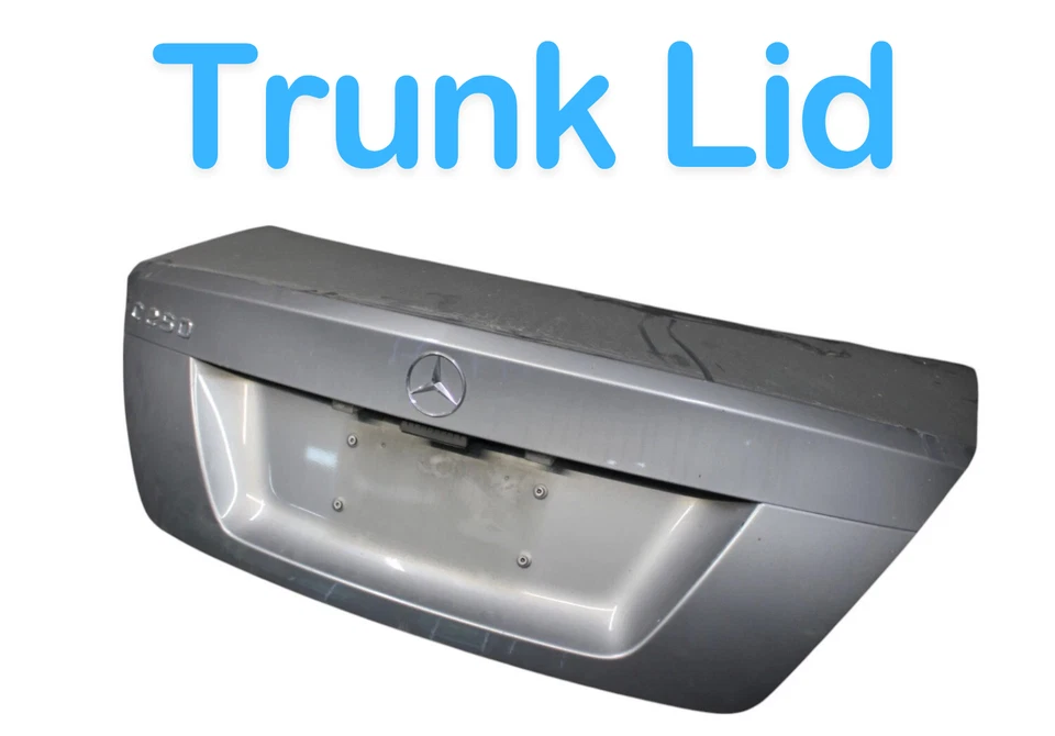 12-14 Mercedes W204 C250 C350 Coupe Trunk Lid Shell Panel Assembly Silver OEM - Image 3 of 4