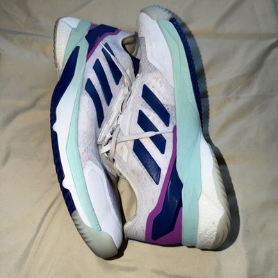 Adidas Adizero Crazyflight Mens 13 Volleyball Shoes White Navy Purple HP3354