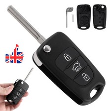 For 2010 2011 2012 2013 Kia Rio Sportage Flip Remote Key Fob Case Cover_3-Button