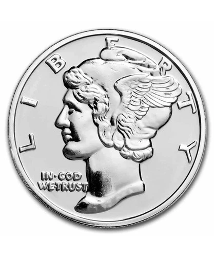 1 oz Silver Mercury Dime Tribute .999 Fine Silver. #224 🪙🔥🔥🔥🔥