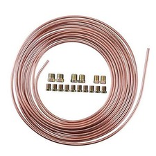 25 Ft. 3/16 OD Copper-Nickel Coated Alloy Brake Line Tubing Kit 3/16" x 25'