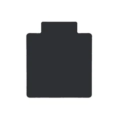 Office Desk Chair Mat with Lip – PVC Mat for Hard Floor Protection, Black, 36...
