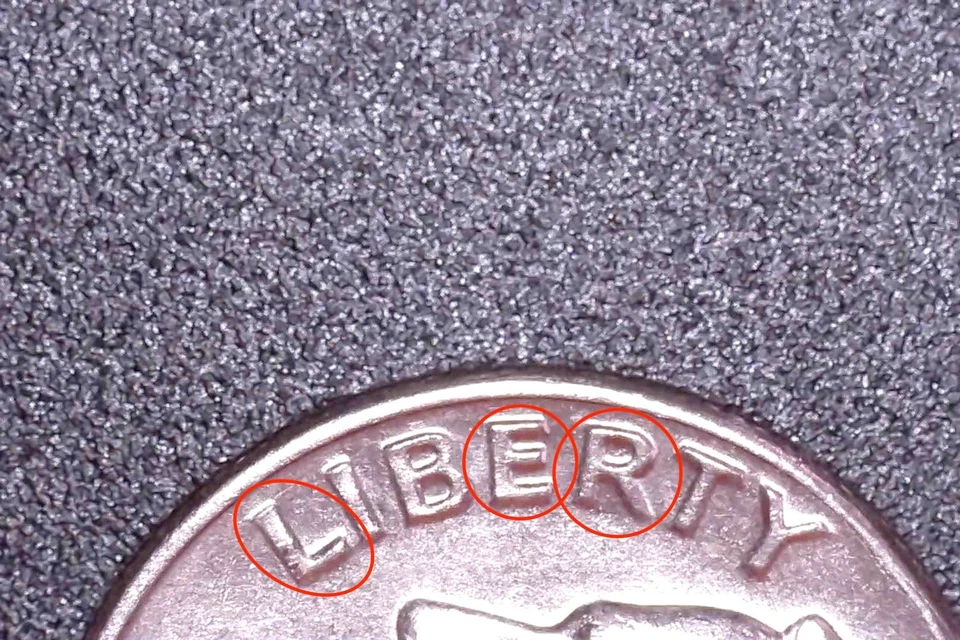 Historic" 1982-D 10C with DDBL on (D) Mint Mark, "Errors" on Obverse/ Reverse. - Image 4 of 4