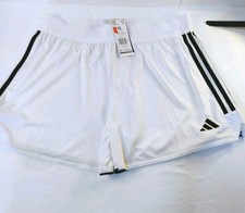 New Adidas Aeroready Men's Athletic Shorts - Black/White, Size XL