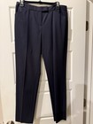 Lafayette 148 New York Irving Virgin Wool Pants- Navy Women's Size 4 — photo 1