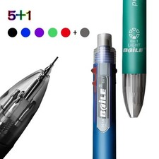 6-in-1 Multicolor Ballpoint Pen   Push-Type, 6 Colors, Ideal for Office School