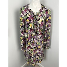 Lauren Ralph Lauren Floral Ruffle Long Sleeve Stretch Dress 4