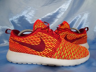 NIKE ROSHE ONE FLYKNIT SNEAKER GR 40 CRIMSON VOLT SUNSET SCHUHE FREE PEGASUS D85