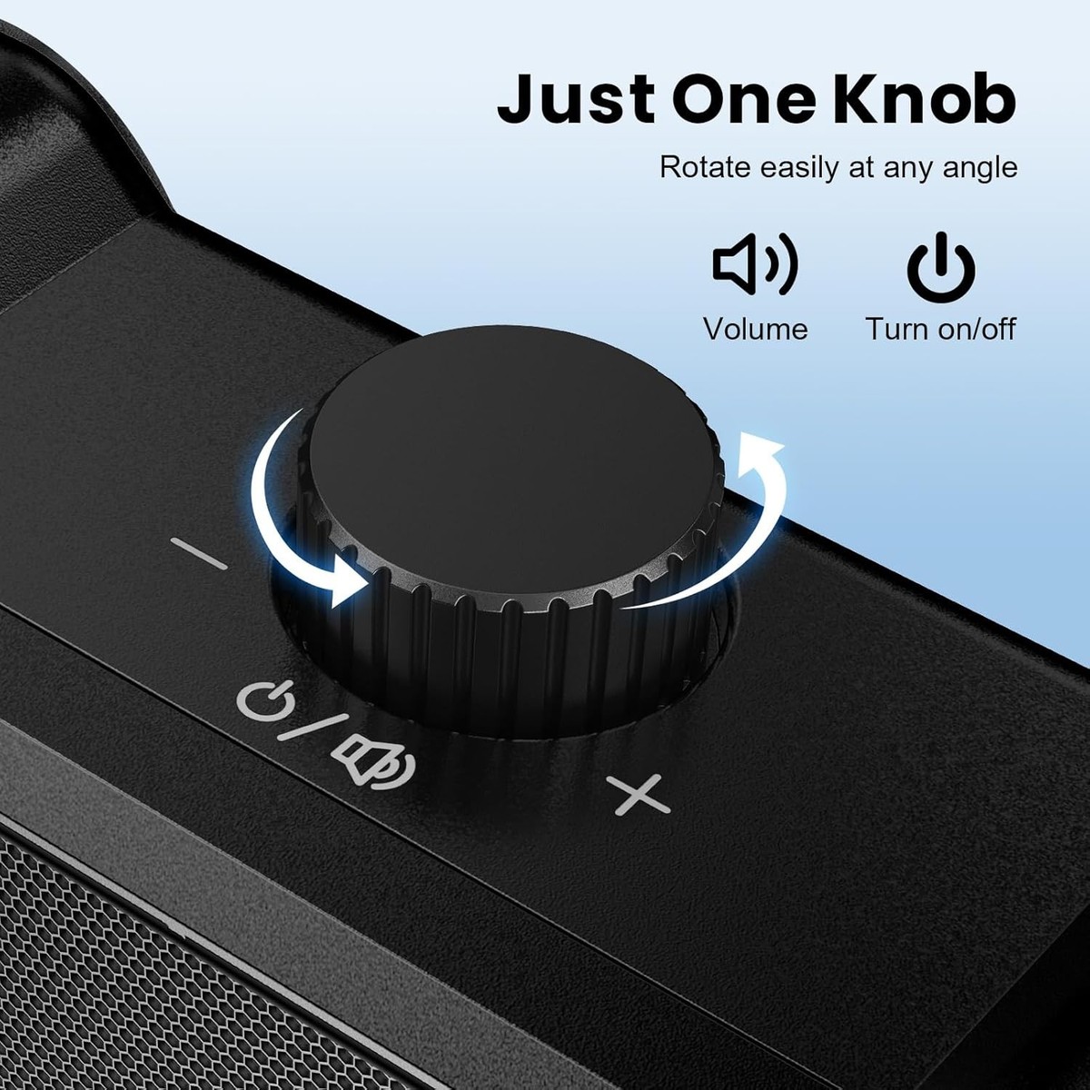 Cirqon Computer Speakers for Desktop PC with Sturdy Clamp and Volume Knob
