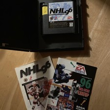 NHL 96 (Sega Genesis) CIB W Manual, Tested, Working (NICE!), EA Sports