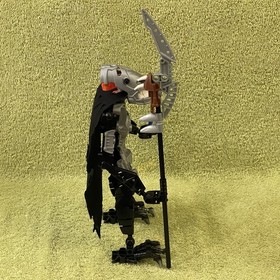 LEGO Bionicle VEZON Figure Only From Set # 8764 but w/ CUSTOM REPLACEMENT CAPE