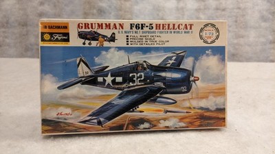 NIB Vintage Bachmann Fujimi F6F-5 Hellcat 1:72 Sealed Model Kit Japan