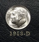 1953-D  Roosevelt Dime  Brilliant Uncirculated - FB Or Near