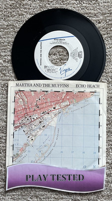 Martha And The Muffins 45 rpm: Echo Beach w/PS - VA 6800 - New Wave 1980 TESTED