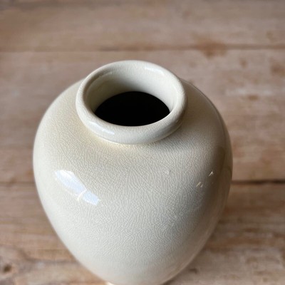 No.26 Penetration, Strong Yellowing, Small Vase, Dead , Porcelain 