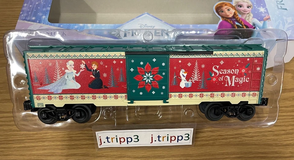 Lionel 2528330 Disney Frozen Christmas Boxcar O Gauge Toy Train Elsa Olaf 2025 - Image 2 of 4