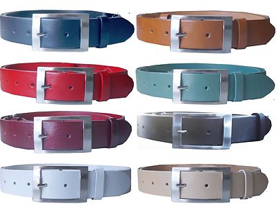 Leather belt, full cowhide leather belt, approx. 3.8 cm. wide, very sturdy, elegant