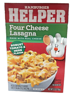 Hamburger Helper Four Cheese Lasagna With Real Cheese 5.5 oz