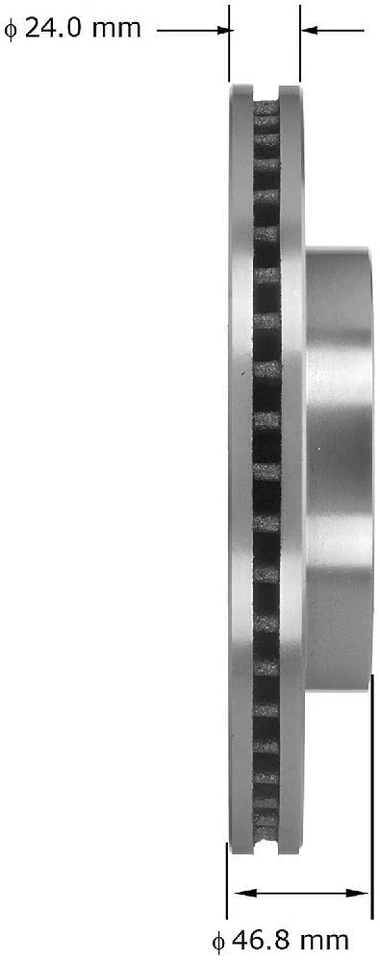 Rotor de freno de disco para Pontiac G5 Bendix 2009 Foto 3 de 3