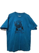 Jeep T-Shirt XL Light Blue “Jeep Hair Don't Care” Excellent