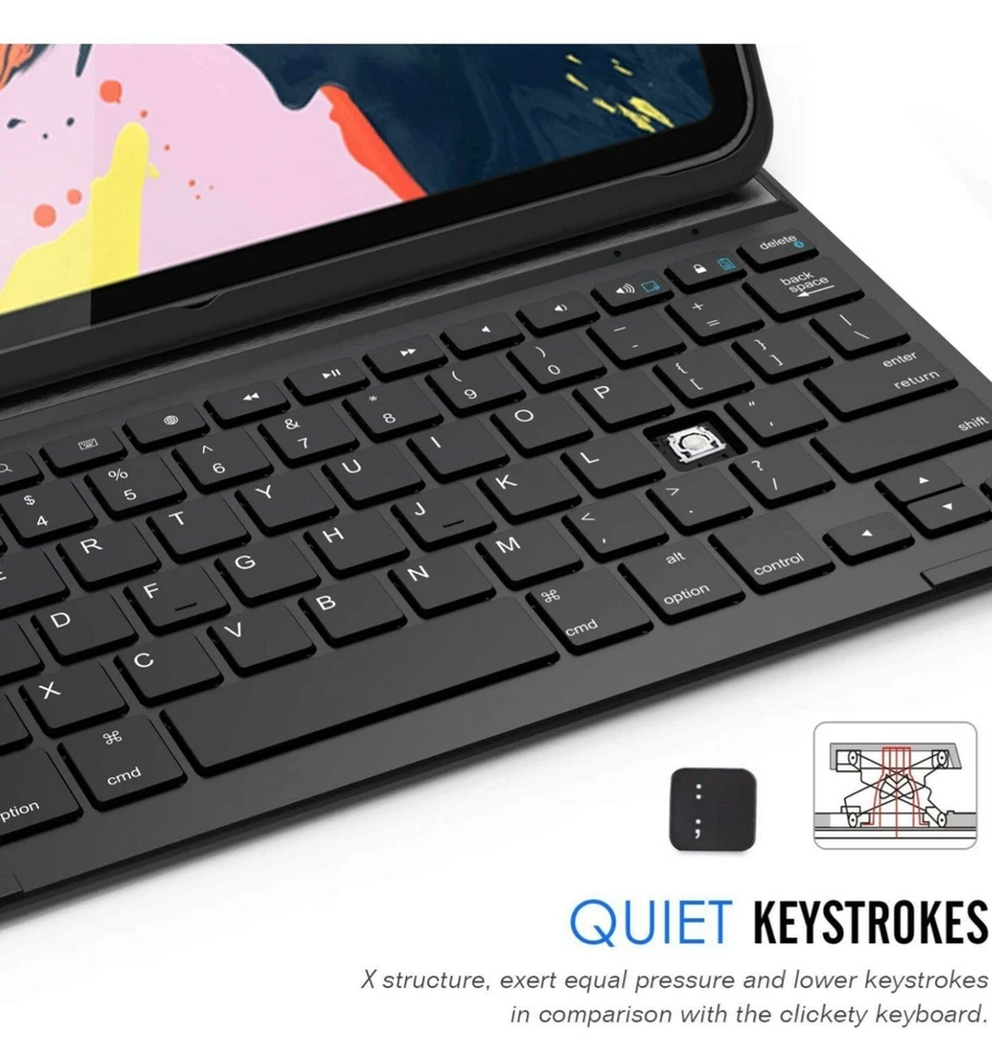 Arteck HB219 2 4G USB Wireless Keyboard for ipad pro 11 inch ipad pro 2020 ultra - Image 3 of 4