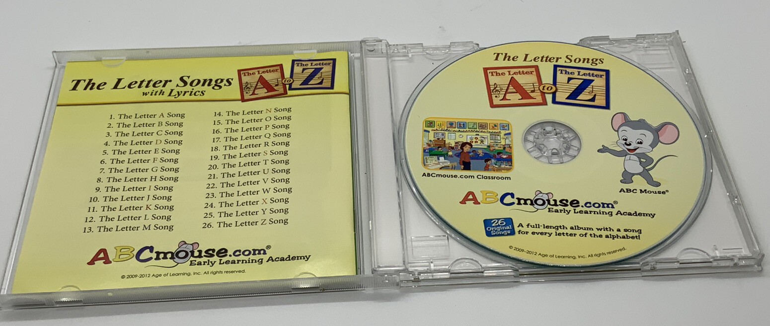 Abc Mouse A Z Cd The Letter Songs With Lyrics 26 Songs Ebay Abc mouse is one of my daughter's all time favorite learning websites. abc mouse a z cd the letter songs with