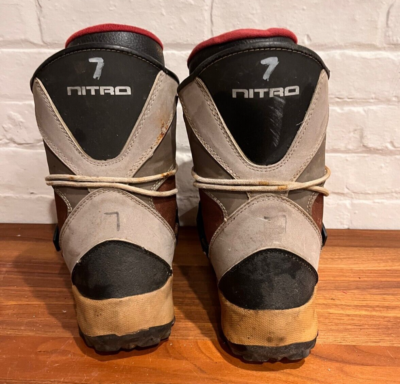 Nitro Clicker Snowboard Boots Mens Size 7 Vintage Clicker