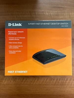 D-Link 5-Port Fast Ethernet Desktop Switch DES-1005D