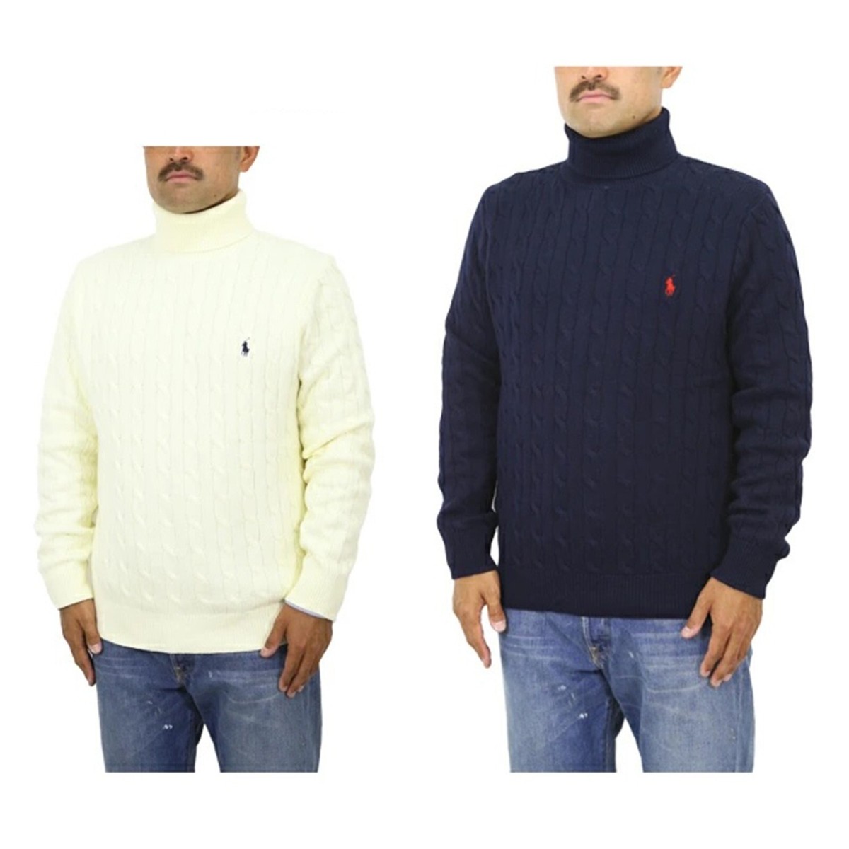 Polo Ralph Lauren Men's Cotton Cable-Knit Turtleneck Sweater