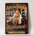Metal Sign " After Hours " Scotch Shop Garage Bar Man Cave 11.5 X 15.5 Inches