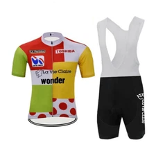 WONDER LA VIE CLAIRE Cycling Jersey Bib Short Set Cycling Strap Shorts Jerseys