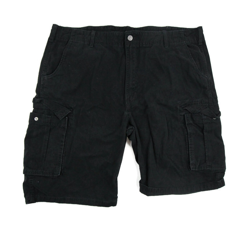 Levis Womens Cargo Shorts Black Flat Front 100 Cotto… Gem