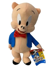 Looney Tunes Porky Pig Plush Toy Large 10.5 inch tall NWT